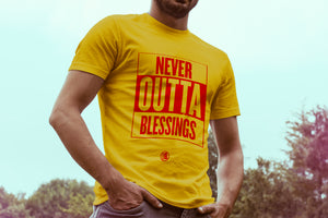 Never Outta Blessings Short Sleeve T-Shirt - GET FRESH MARKETPLACE